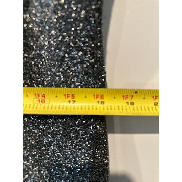 Birthday Party Sparkle Mini Black Silver Dress Size Large Front Knot Metallic - Picture 8 of 13